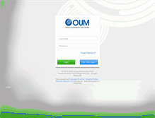 Tablet Screenshot of lmsdev.oum.edu.my